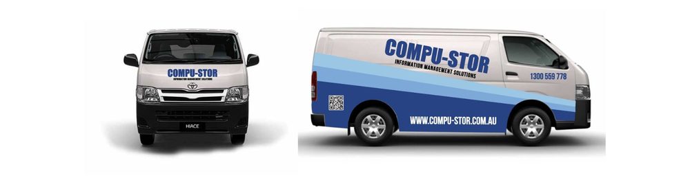 Compu-Stor branded vehicle livery