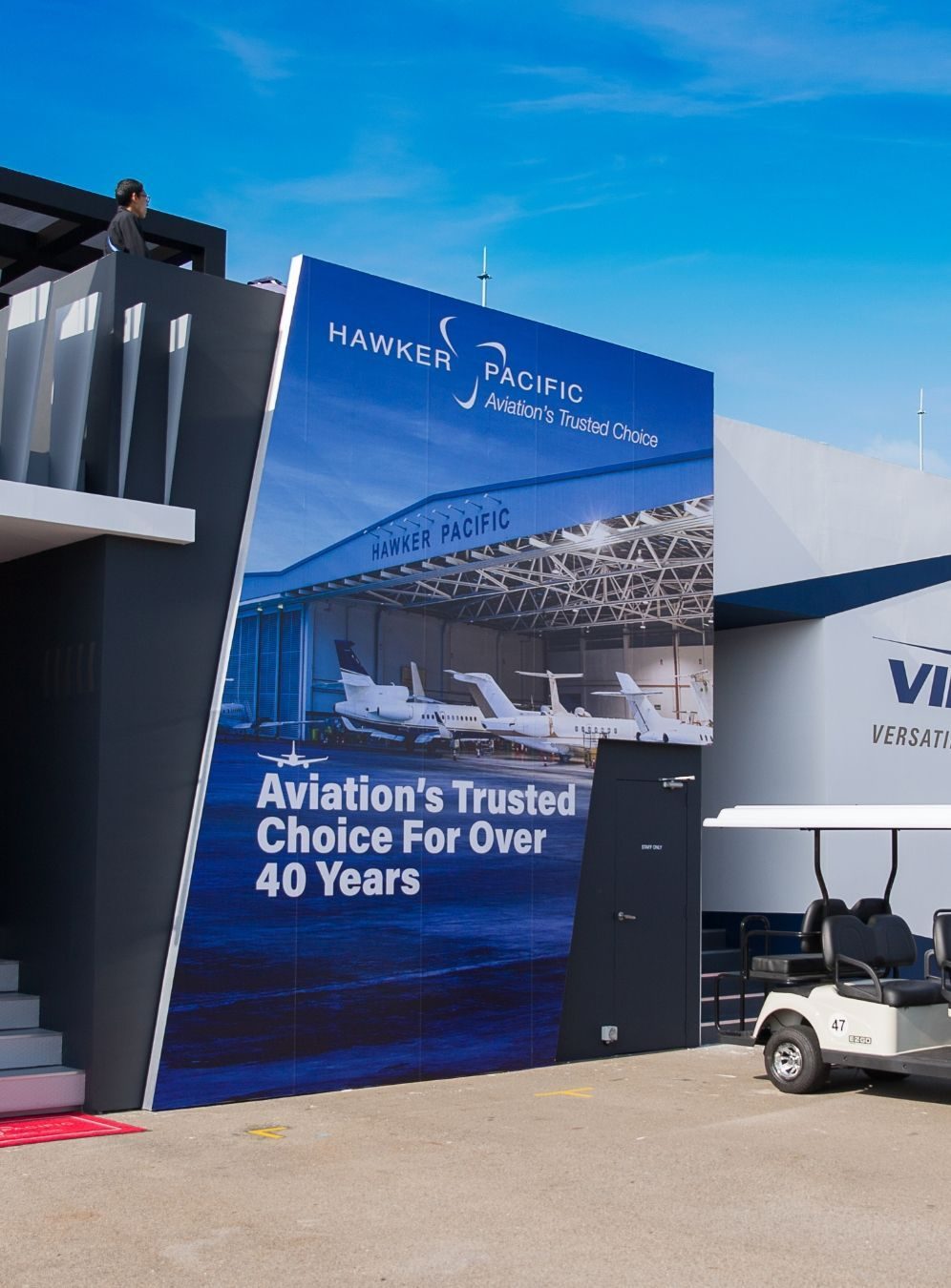 Hawker Pacific Singapore Airshow chalet interior