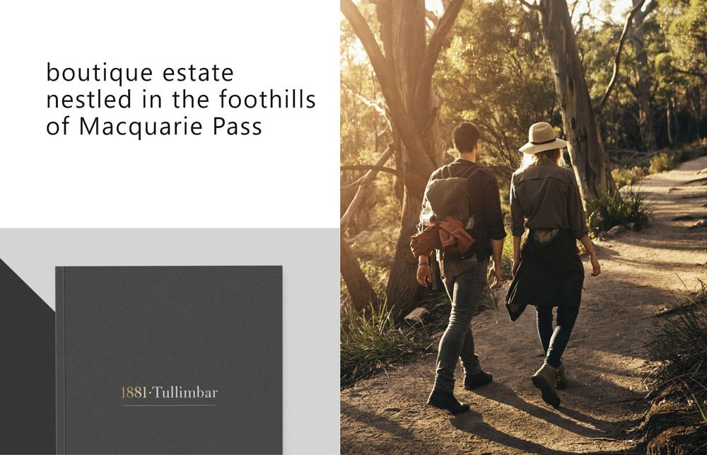 1881 Tullimbar brand collateral and estate signage