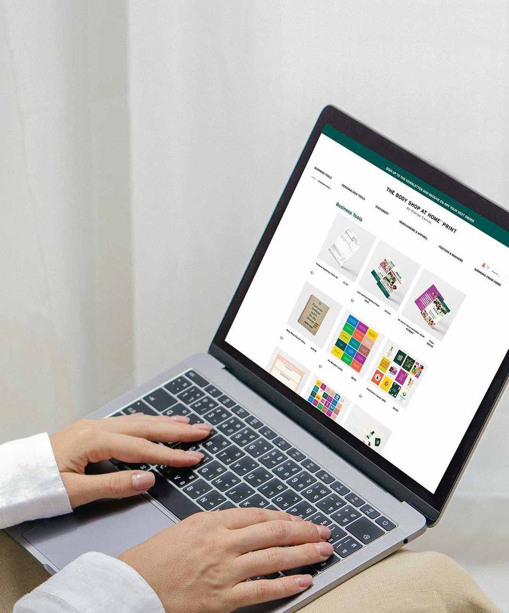 An e-commerce website built by Icon Visual Marketing